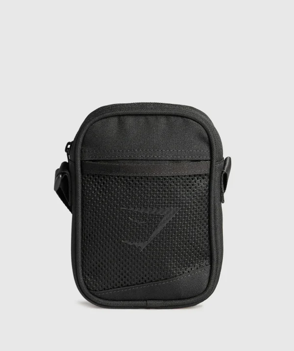 Online Gymshark Sharkhead Side Bag Black