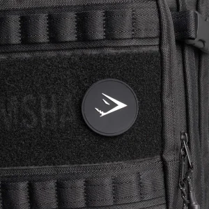 Discount Gymshark Sharkhead Velcro Patch Black