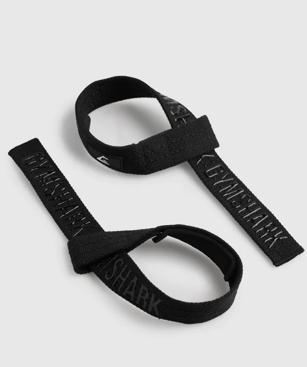 Clearance Gymshark Silicone Lifting Straps Black