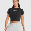 Online Gymshark Soft Life Baby Tee Black