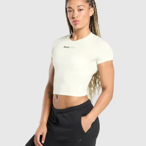 Best Gymshark Soft Life Baby Tee SoftWhite