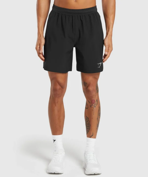 Hot Gymshark Speed 7" Shorts Black