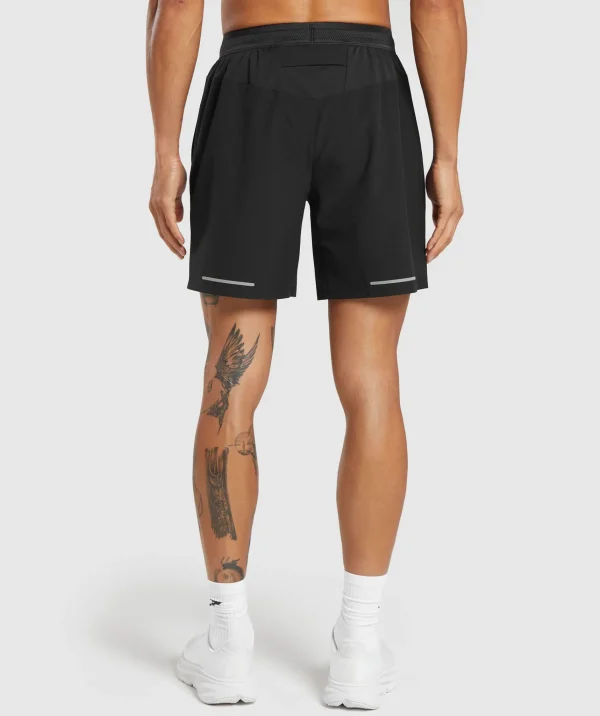 Hot Gymshark Speed 7" Shorts Black