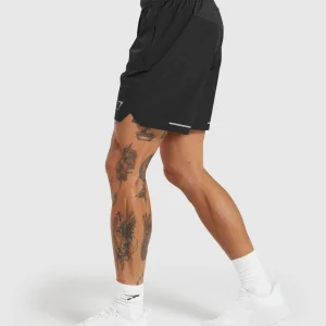 Hot Gymshark Speed 7" Shorts Black