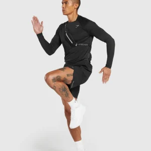 Hot Gymshark Speed 7" Shorts Black