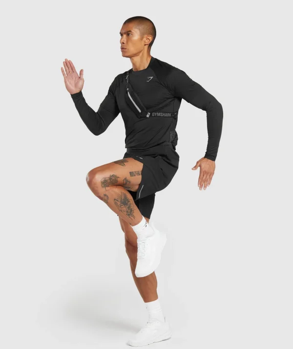 Hot Gymshark Speed 7" Shorts Black