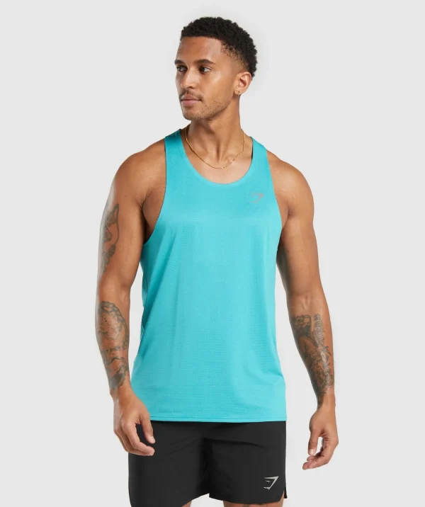 Outlet Gymshark Speed Tank ArtificialTeal