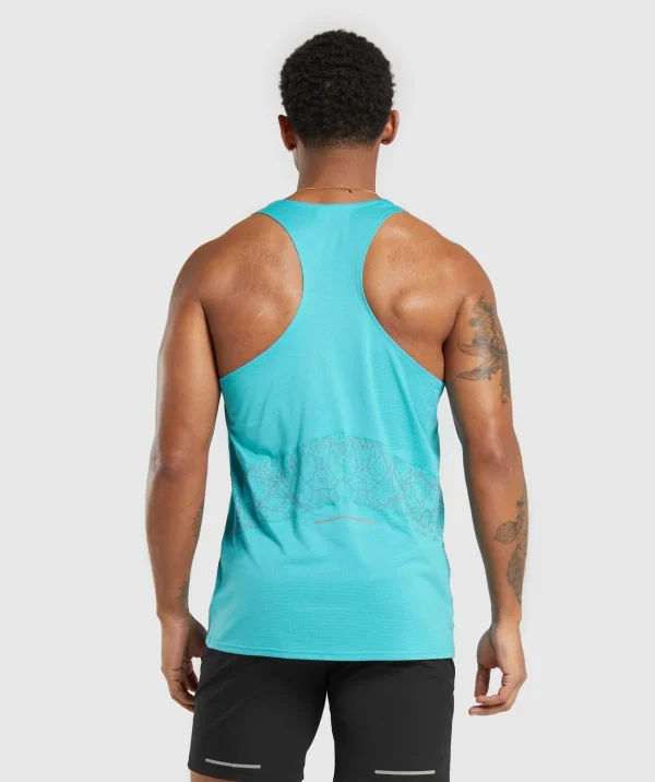 Outlet Gymshark Speed Tank ArtificialTeal