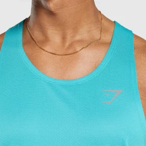 Outlet Gymshark Speed Tank ArtificialTeal