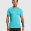 Clearance Gymshark Speed T-Shirt ArtificialTeal