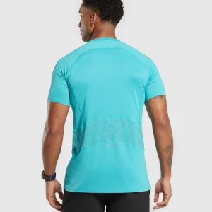 Clearance Gymshark Speed T-Shirt ArtificialTeal