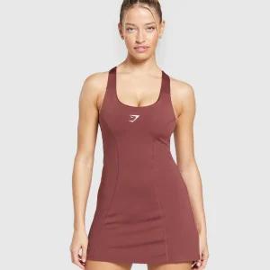 New Gymshark Sport Dress BurgundyBrown