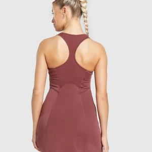 New Gymshark Sport Dress BurgundyBrown