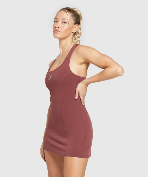 New Gymshark Sport Dress BurgundyBrown