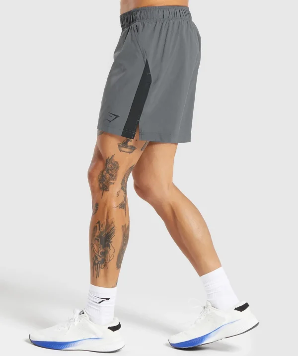 Fashion Gymshark Sport  7" Shorts DarkGrey/Black