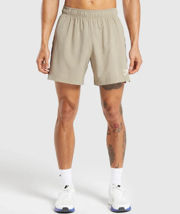 New Gymshark Sport  7" Shorts SandBrown/CamoBrown