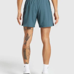 Discount Gymshark Sport  7" Shorts CargoBlue/Grey