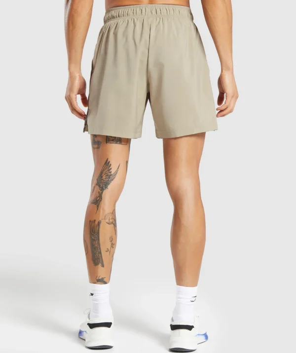 New Gymshark Sport  7" Shorts SandBrown/CamoBrown