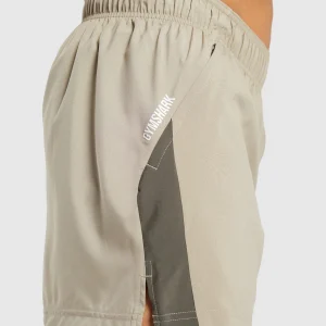 Discount Gymshark Sport  5" Shorts SandBrown/CamoBrown