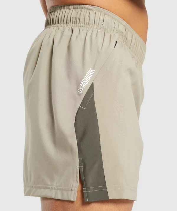 Discount Gymshark Sport  5" Shorts SandBrown/CamoBrown