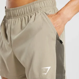 Discount Gymshark Sport  5" Shorts SandBrown/CamoBrown