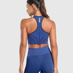 Sale Gymshark Sport Seamless Cropped Tank ForceBlue/PastelBlue