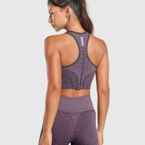 Best Gymshark Sport Seamless Cropped Tank MagentaPurple/DollyPink