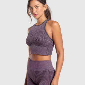 Best Gymshark Sport Seamless Cropped Tank MagentaPurple/DollyPink