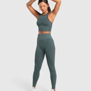 Best Gymshark Sport Seamless Cropped Tank VictoryGreen/DisciplineGreen