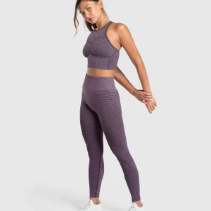 Best Gymshark Sport Seamless Cropped Tank MagentaPurple/DollyPink