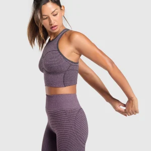 Best Gymshark Sport Seamless Cropped Tank MagentaPurple/DollyPink