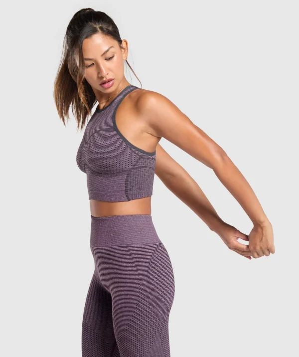 Best Gymshark Sport Seamless Cropped Tank MagentaPurple/DollyPink