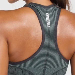 Best Gymshark Sport Seamless Cropped Tank VictoryGreen/DisciplineGreen