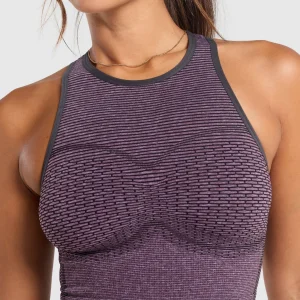 Best Gymshark Sport Seamless Cropped Tank MagentaPurple/DollyPink