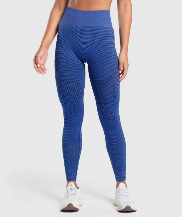 Discount Gymshark Sport Seamless Leggings ForceBlue/PastelBlue