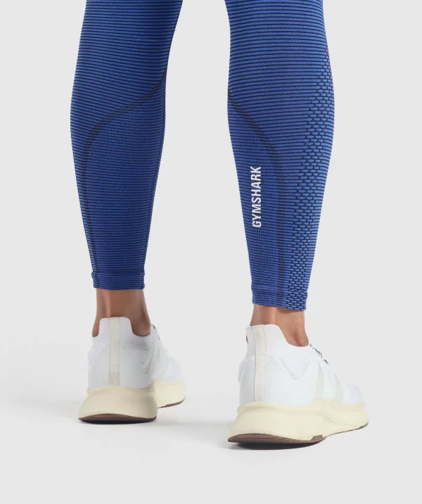 Discount Gymshark Sport Seamless Leggings ForceBlue/PastelBlue