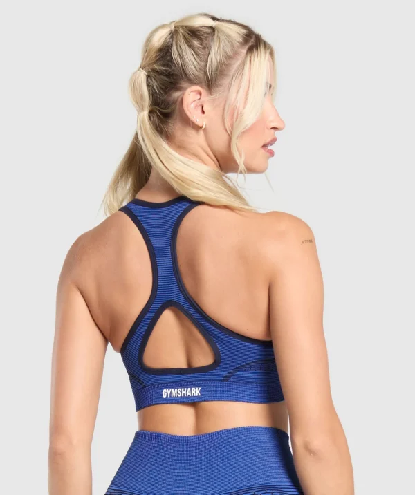 Best Gymshark Sport Seamless Sports Bra ForceBlue/PastelBlue