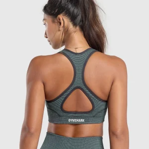 Clearance Gymshark Sport Seamless Sports Bra VictoryGreen/DisciplineGreen