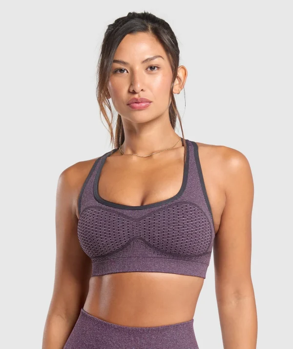 Online Gymshark Sport Seamless Sports Bra MagentaPurple/DollyPink