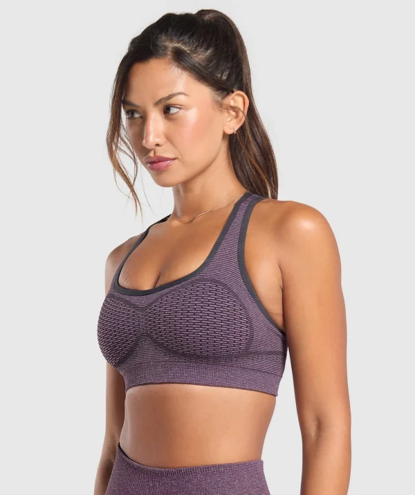 Online Gymshark Sport Seamless Sports Bra MagentaPurple/DollyPink