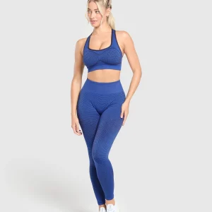 Best Gymshark Sport Seamless Sports Bra ForceBlue/PastelBlue