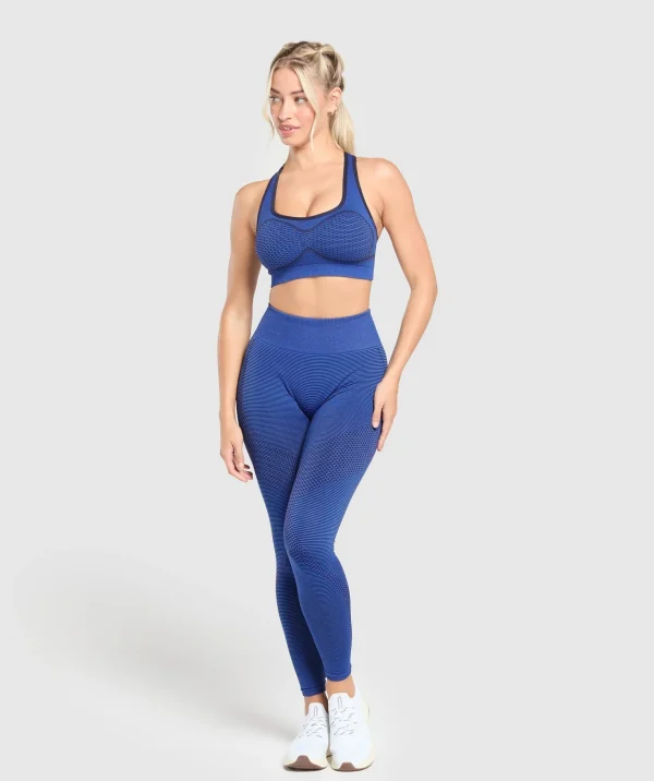 Best Gymshark Sport Seamless Sports Bra ForceBlue/PastelBlue