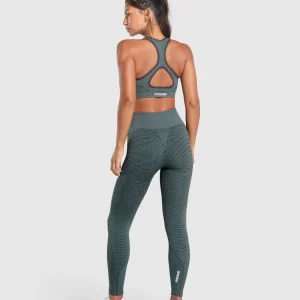 Clearance Gymshark Sport Seamless Sports Bra VictoryGreen/DisciplineGreen