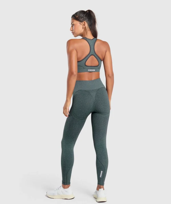 Clearance Gymshark Sport Seamless Sports Bra VictoryGreen/DisciplineGreen