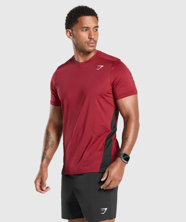 Hot Gymshark Sport T-Shirt RepsRed/Black