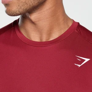 Hot Gymshark Sport T-Shirt RepsRed/Black