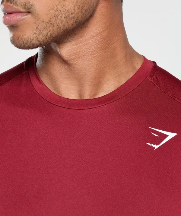Hot Gymshark Sport T-Shirt RepsRed/Black