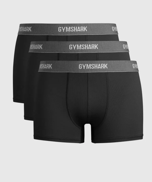 Sale Gymshark Sports Tech Boxer 3PK Black