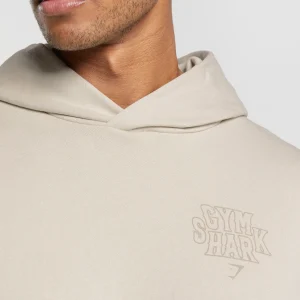 Sale Gymshark Stacked Hoodie PebbleGrey