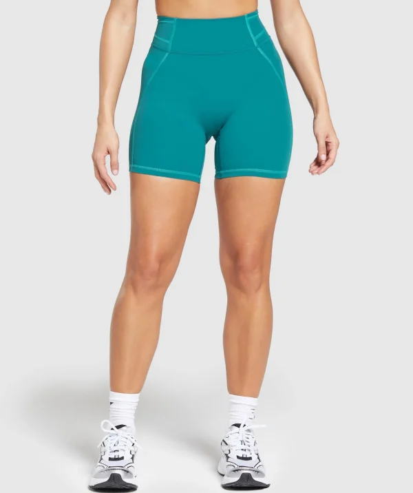 Best Gymshark Stitch Feature Shorts OceanTeal